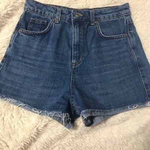 Top shop denim shorts, girlfriend